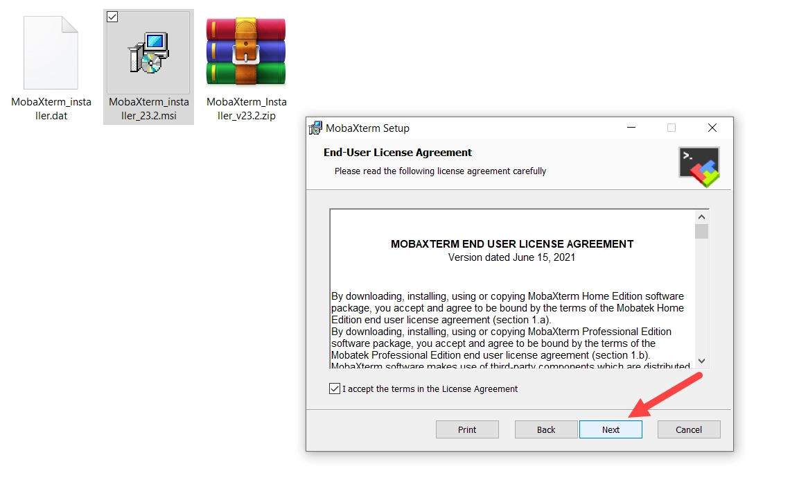 how to install mobaxterm on windows