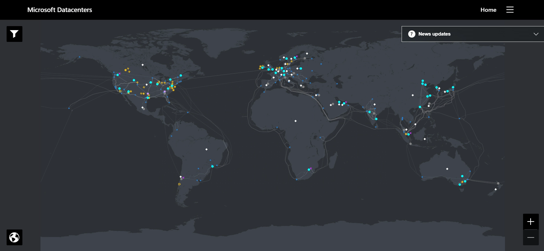 azure datacenters map