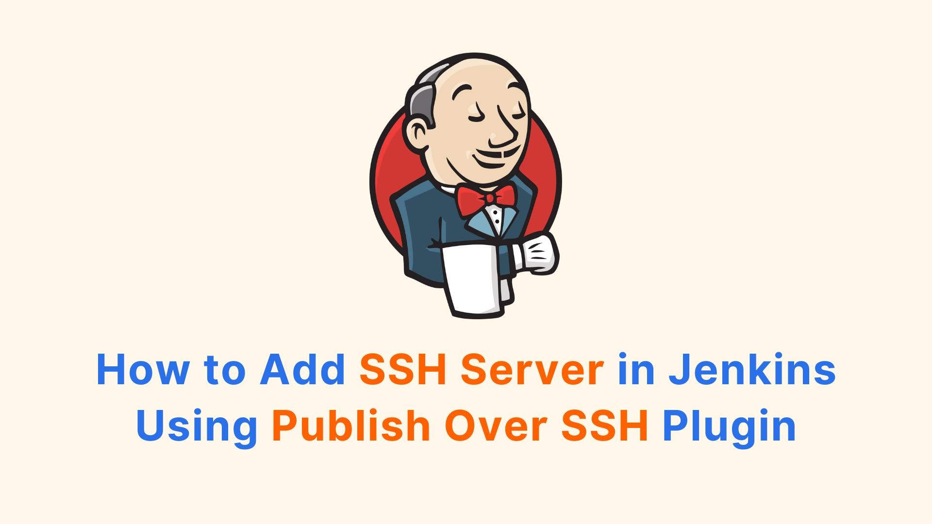 how to add ssh server in jenkins using publish over ssh plugin